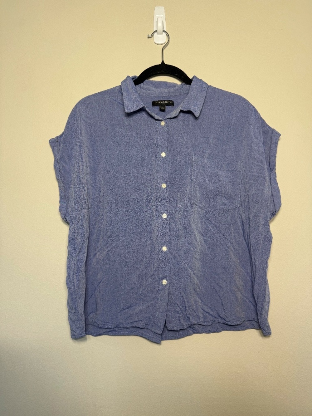 Banana republic short sleeve button down camp shirt
